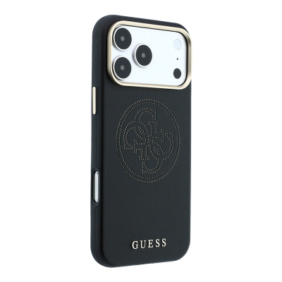 Apple iPhone 18 Pro Max Kılıf Guess Orjinal Lisanslı M-safe Şarj Özellikli PU Delikli 4G ve Yazı Logolu Kapak - 12