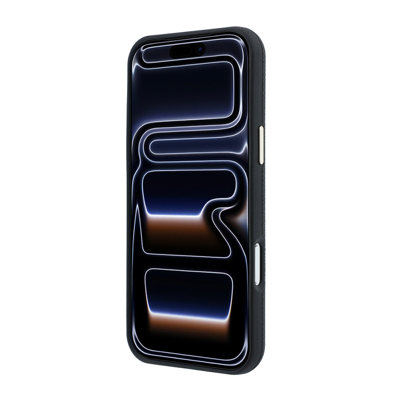 Apple iPhone 18 Pro Max Kılıf Guess Orjinal Lisanslı M-safe Şarj Özellikli PU Taşlı Metal 4G ve Yazı Logolu Kapak - 6