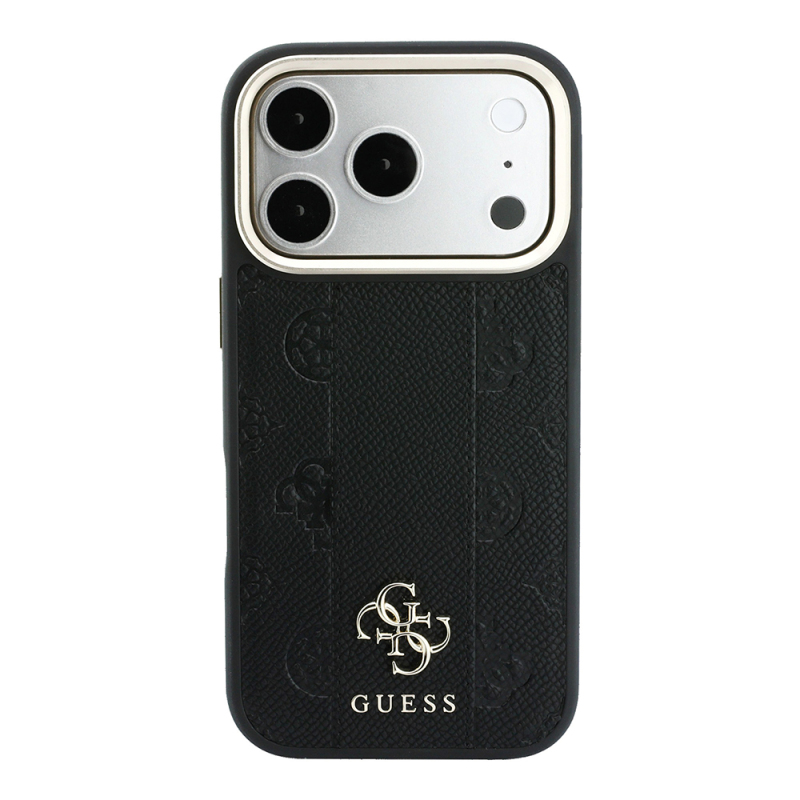 Apple iPhone 18 Pro Max Kılıf Guess Orjinal Lisanslı M-safe Şarj Özellikli Şeritli Peony 4G ve Yazı Logolu Kapak - 4