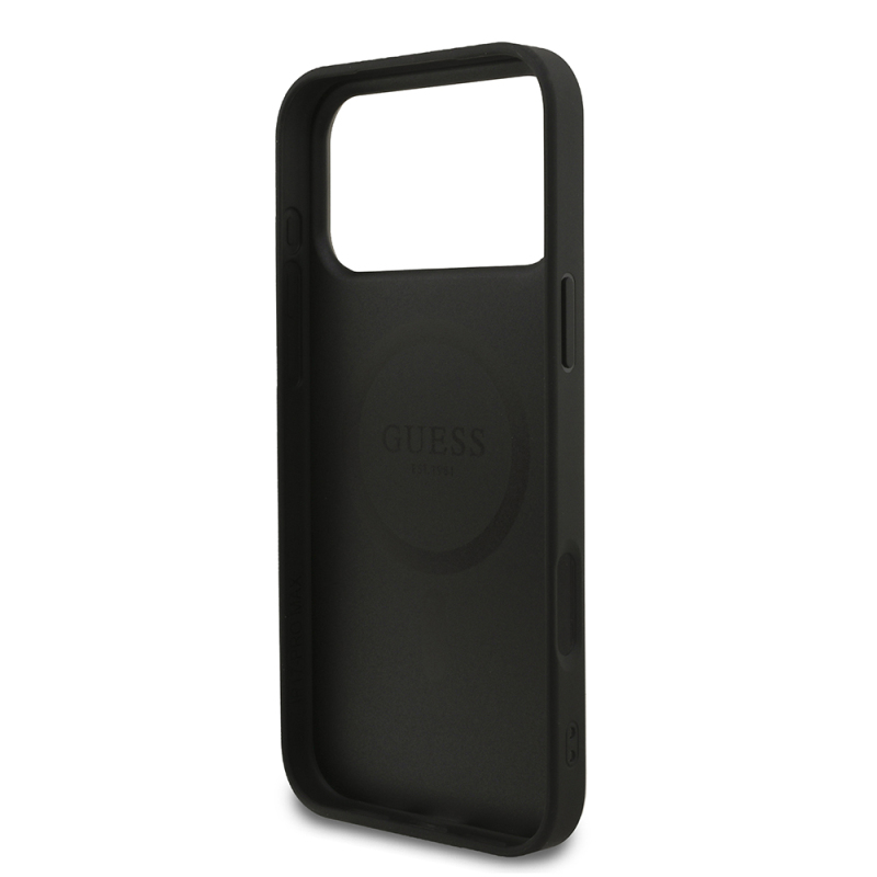 Apple iPhone 18 Pro Max Kılıf Guess Orjinal Lisanslı M-safe Şarj Özellikli Small 4G Classic Kapak - 7
