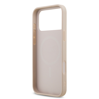 Apple iPhone 18 Pro Max Kılıf Guess Orjinal Lisanslı M-safe Şarj Özellikli Small 4G Classic Kapak - 23