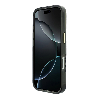 Apple iPhone 18 Pro Max Kılıf Guess Orjinal Lisanslı M-safe Şarj Özellikli Üçgen Logolu Zebra Desenli Silikon Kapak - 12