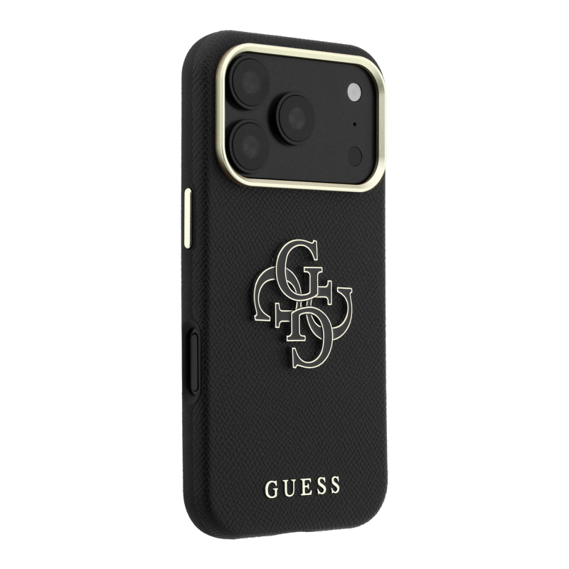 Apple iPhone 18 Pro Max Kılıf Guess Orjinal Lisanslı PU Yazı ve 4G Büyük Metal Logolu Kapak - 20