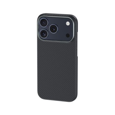 Apple iPhone 18 Pro Max Kılıf Karbon Fiber M-safe Şarj Özellikli Benks Armor Air Yükseltimiş Kamera Çerçevesi C1 600D Kevlar Kapak - 2
