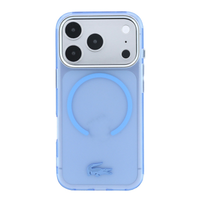Apple iPhone 18 Pro Max Kılıf Lacoste Orjinal Lisanslı M-safe C-Magnet İkonik Timsah Logolu IML Frosted Kapak - 7