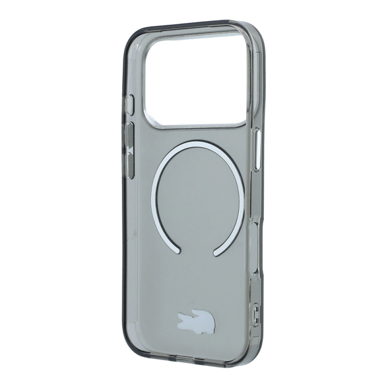 Apple iPhone 18 Pro Max Kılıf Lacoste Orjinal Lisanslı M-safe Şarj Özellikli Lake Timsah Logolu IML Frosted Kapak - 15