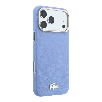 Apple iPhone 18 Pro Max Kılıf Lacoste Orjinal Lisanslı M-Safe Şarj Özellikli PVC Yarı Pike Desenli Arka Yüzey İkonik Timsah Dokuma Logolu Kapak - 20