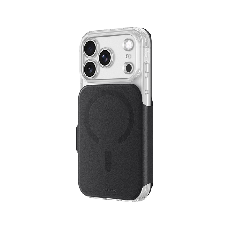 Apple iPhone 18 Pro Max Kılıf M-safe Özellikli Amazingthing Titan Lens Flip Serisi Kartlıklı Kapak - 10