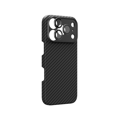 Apple iPhone 18 Pro Max Kılıf M-Safe Şarj Özellikli 1500D Aramid Fiber AmazingThing Titan Max SLens Serisi Kapak - 2