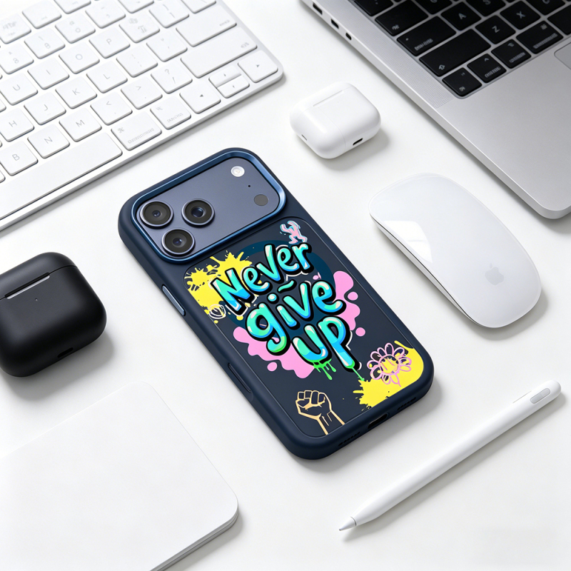 Apple iPhone 18 Pro Max Kılıf M-safe Şarj Özellikli 3D Baskılı Tasarım Mutural Graffiti Serisi Kapak - 39