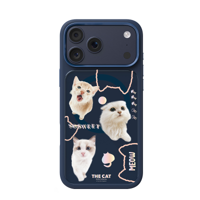 Apple iPhone 18 Pro Max Kılıf M-safe Şarj Özellikli 3D Baskılı Tasarım Mutural The Cat Serisi Kapak - 2