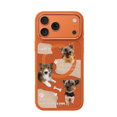 Apple iPhone 18 Pro Max Kılıf M-safe Şarj Özellikli 3D Baskılı Tasarım Mutural The Dog Serisi Kapak - 6
