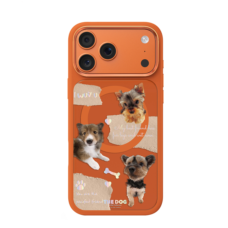 Apple iPhone 18 Pro Max Kılıf M-safe Şarj Özellikli 3D Baskılı Tasarım Mutural The Dog Serisi Kapak - 6