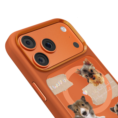 Apple iPhone 18 Pro Max Kılıf M-safe Şarj Özellikli 3D Baskılı Tasarım Mutural The Dog Serisi Kapak - 13