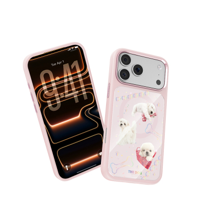 Apple iPhone 18 Pro Max Kılıf M-safe Şarj Özellikli 3D Baskılı Tasarım Mutural The Dog Serisi Kapak - 23