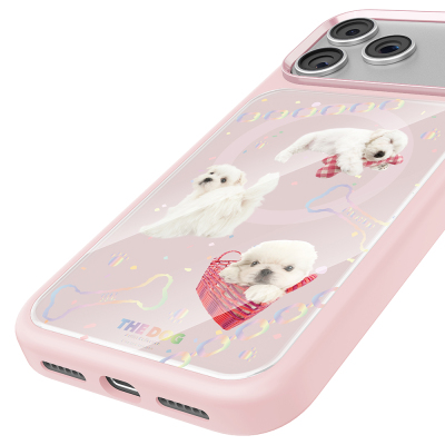Apple iPhone 18 Pro Max Kılıf M-safe Şarj Özellikli 3D Baskılı Tasarım Mutural The Dog Serisi Kapak - 37