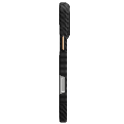 Apple iPhone 18 Pro Max Kılıf M-safe Şarj Özellikli 600D Metal Kamera Çerçeveli Raptic Aramid Fiber Karbon Geotik Serisi Kapak - 4