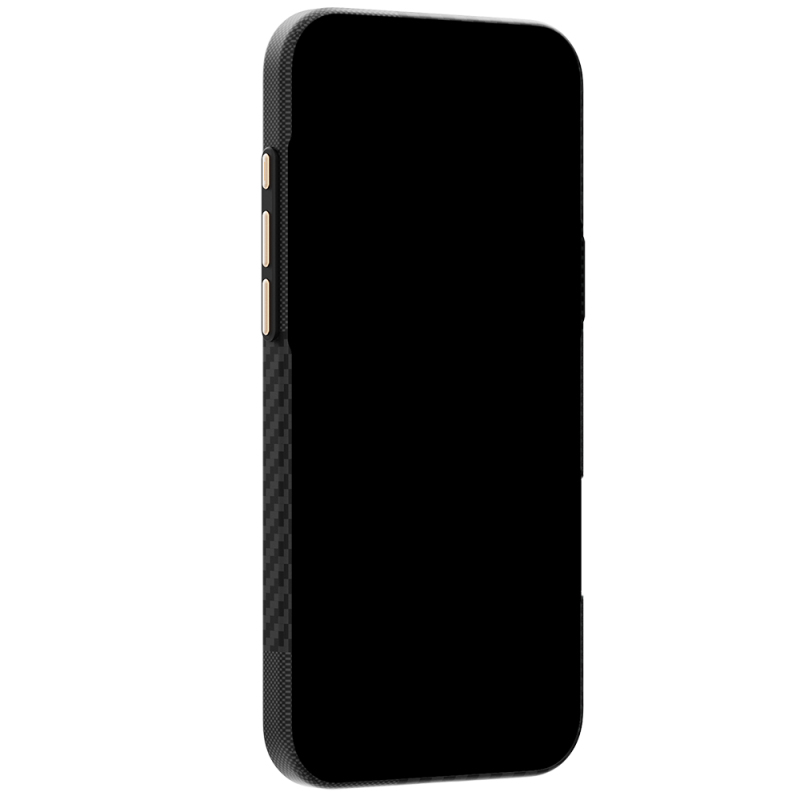 Apple iPhone 18 Pro Max Kılıf M-safe Şarj Özellikli 600D Metal Kamera Çerçeveli Raptic Aramid Fiber Karbon Geotik Serisi Kapak - 5