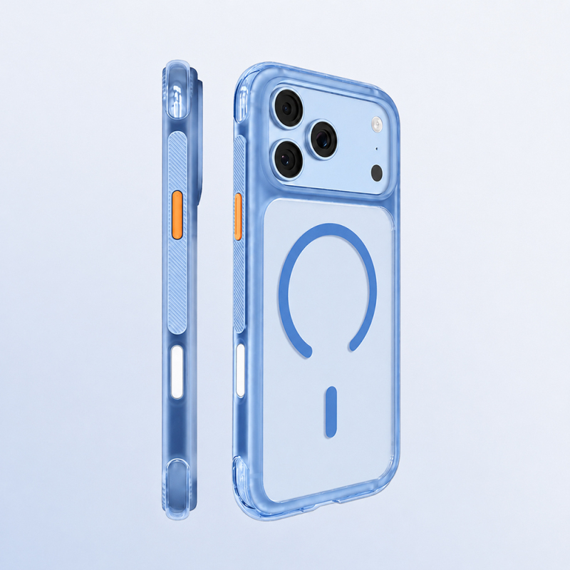 Apple iPhone 18 Pro Max Kılıf M-safe Şarj Özellikli Airbag Tasarımlı Mutural Air Shield Serisi Kapak - 4
