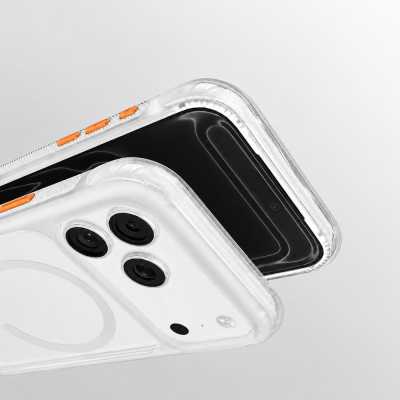Apple iPhone 18 Pro Max Kılıf M-safe Şarj Özellikli Airbag Tasarımlı Mutural Air Shield Serisi Kapak - 10