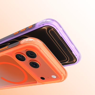 Apple iPhone 18 Pro Max Kılıf M-safe Şarj Özellikli Airbag Tasarımlı Mutural Air Shield Serisi Kapak - 18