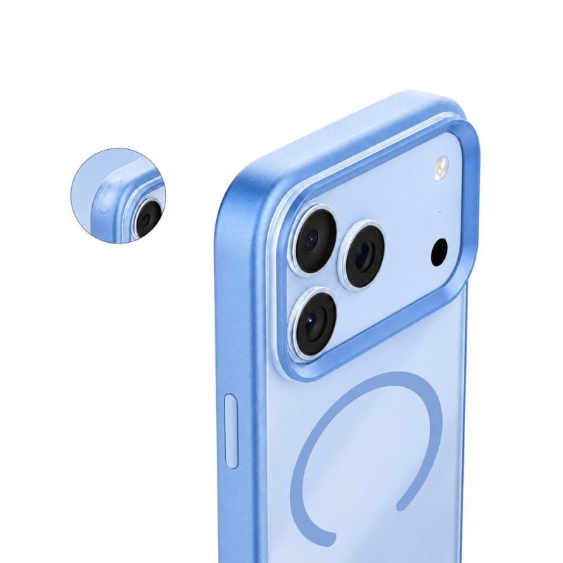 Apple iPhone 18 Pro Max Kılıf M-safe Şarj Özellikli Airbag Tasarımlı Mutural Mist Serisi Kapak - 8