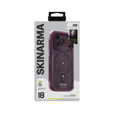 Apple iPhone 18 Pro Max Kılıf M-Safe Şarj Özellikli Airbag Tasarımlı Skinarma Avion Kapak - 10