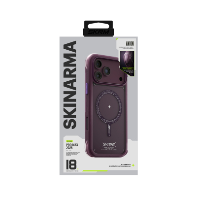 Apple iPhone 18 Pro Max Kılıf M-Safe Şarj Özellikli Airbag Tasarımlı Skinarma Avion Kapak - 11