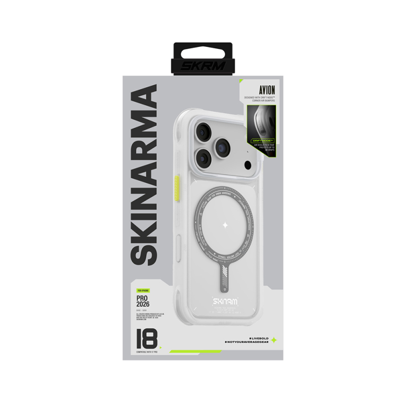 Apple iPhone 18 Pro Max Kılıf M-Safe Şarj Özellikli Airbag Tasarımlı Skinarma Avion Kapak - 22