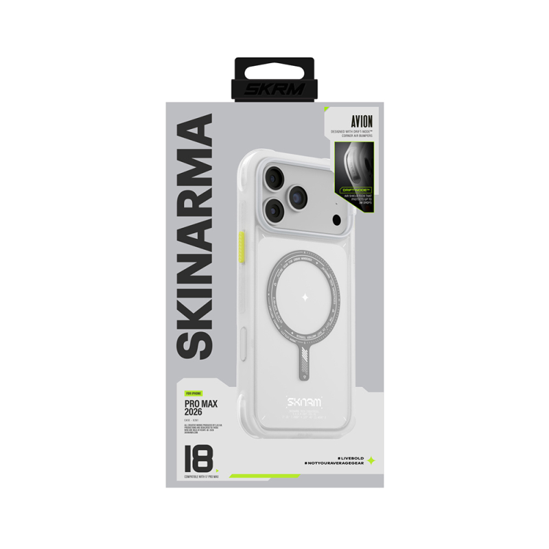 Apple iPhone 18 Pro Max Kılıf M-Safe Şarj Özellikli Airbag Tasarımlı Skinarma Avion Kapak - 23