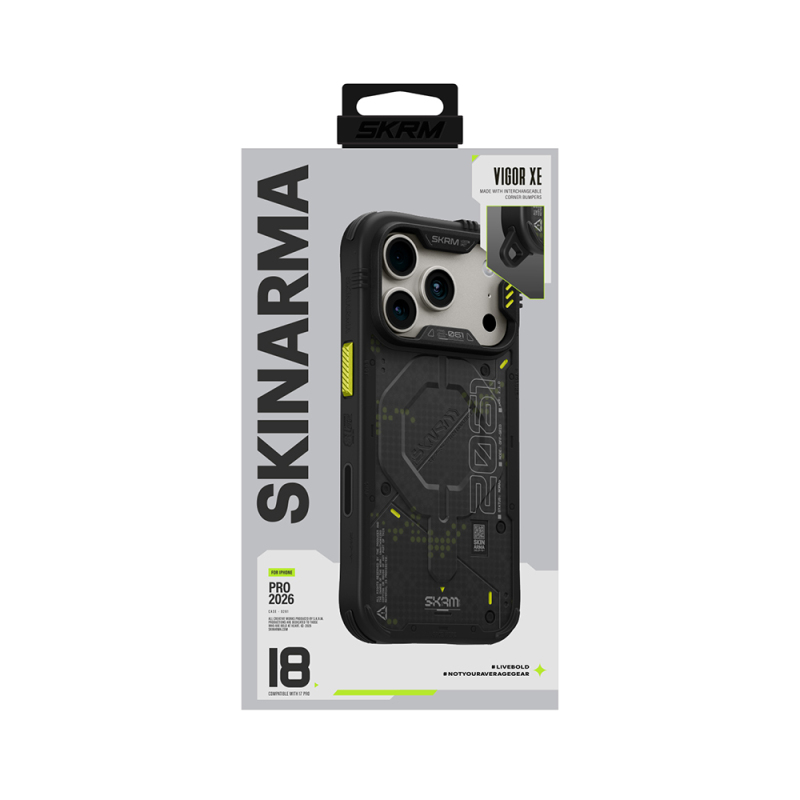 Apple iPhone 18 Pro Max Kılıf M-Safe Şarj Özellikli Airbag Tasarımlı Skinarma Vigor XE Kapak - 10
