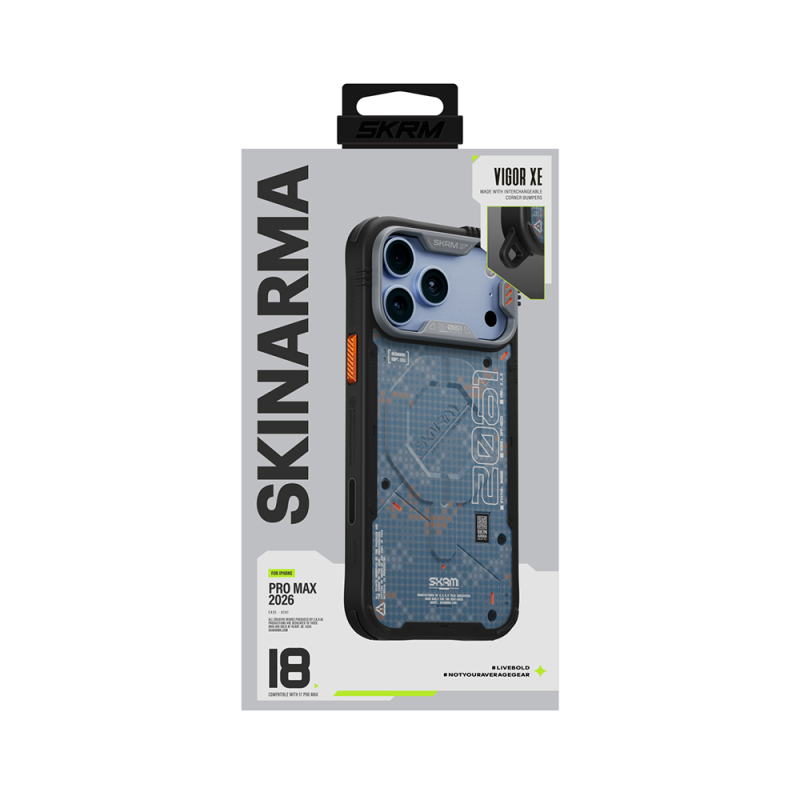Apple iPhone 18 Pro Max Kılıf M-Safe Şarj Özellikli Airbag Tasarımlı Skinarma Vigor XE Kapak - 26