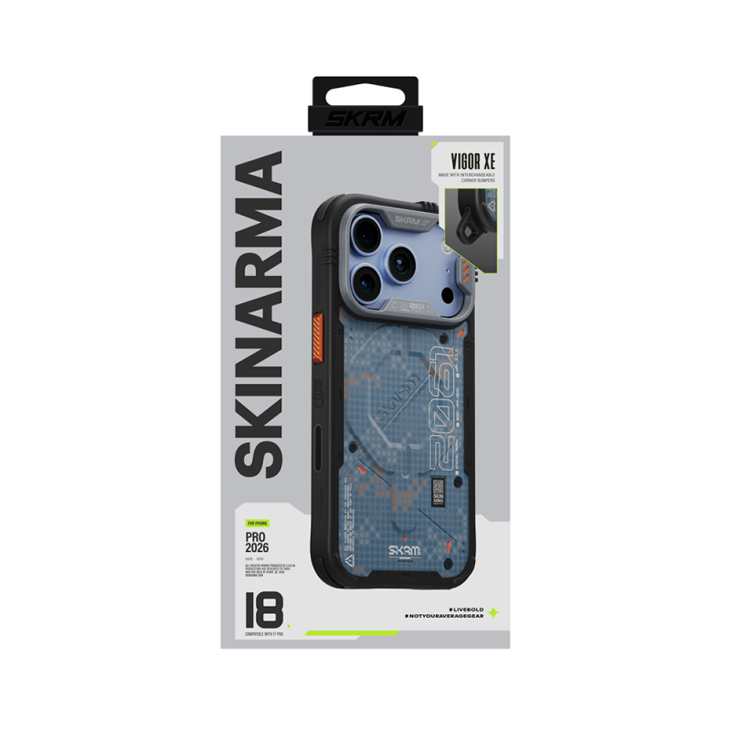 Apple iPhone 18 Pro Max Kılıf M-Safe Şarj Özellikli Airbag Tasarımlı Skinarma Vigor XE Kapak - 32