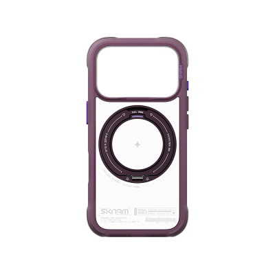 Apple iPhone 18 Pro Max Kılıf M-Safe Şarj Özellikli Airbag Tasarımlı Standlı Skinarma Atlas Kapak - 6