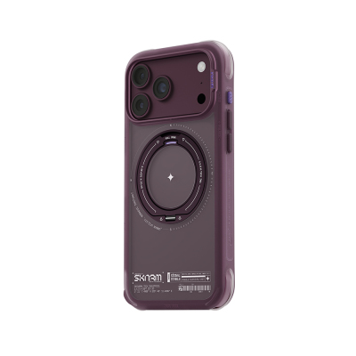 Apple iPhone 18 Pro Max Kılıf M-Safe Şarj Özellikli Airbag Tasarımlı Standlı Skinarma Atlas Kapak - 8