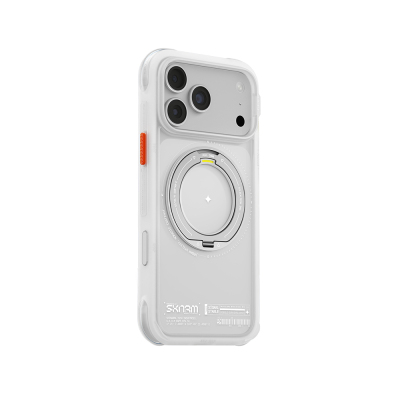 Apple iPhone 18 Pro Max Kılıf M-Safe Şarj Özellikli Airbag Tasarımlı Standlı Skinarma Atlas Kapak - 2
