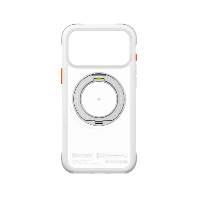 Apple iPhone 18 Pro Max Kılıf M-Safe Şarj Özellikli Airbag Tasarımlı Standlı Skinarma Atlas Kapak - 16
