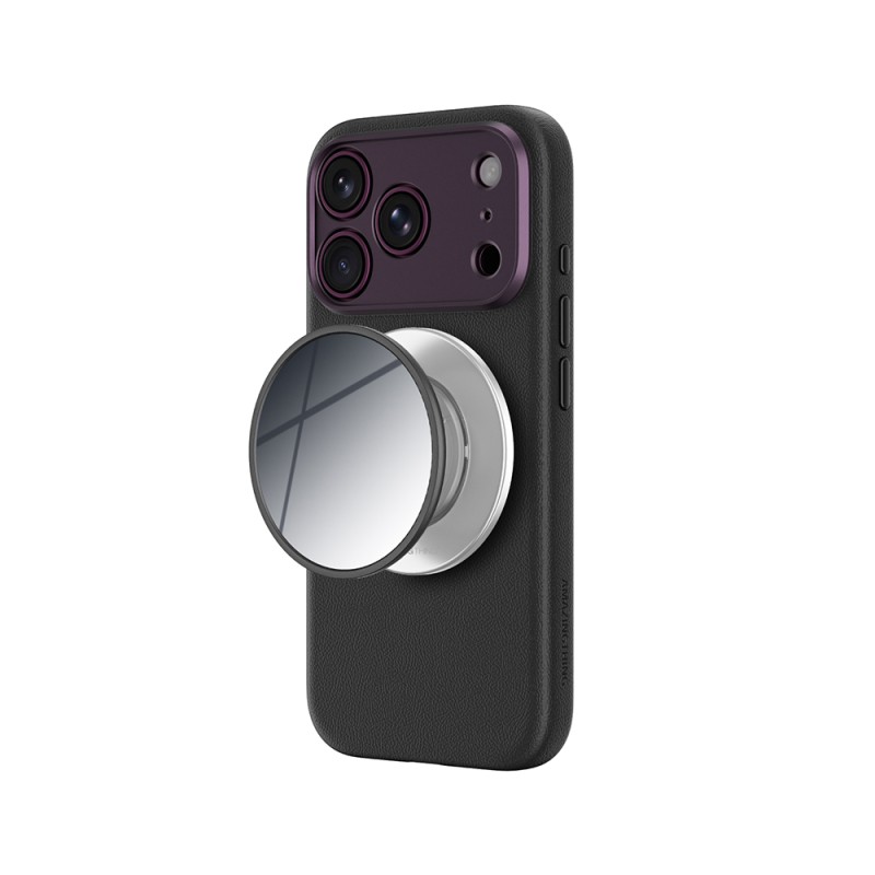 Apple iPhone 18 Pro Max Kılıf M-safe Şarj Özellikli Amazingthing Glamour Allskin Serisi Aynalı Tutucu Standlı Set - 4