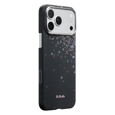 Apple iPhone 18 Pro Max Kılıf M-safe Şarj Özellikli Aramid Karbon Fiber Pitaka Sakura Hours Serisi Kapak - 8