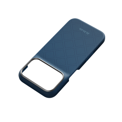 Apple iPhone 18 Pro Max Kılıf M-safe Şarj Özellikli Aramid Karbon Fiber Pitaka Argyle Serisi Kapak - 8