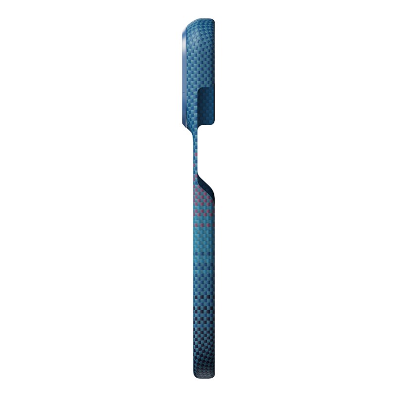 Apple iPhone 18 Pro Max Kılıf M-safe Şarj Özellikli Aramid Karbon Fiber Pitaka Moonrise 2.0 Nights Serisi Kapak - 15