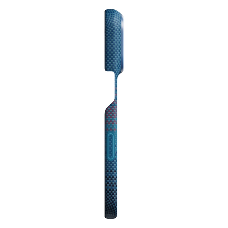 Apple iPhone 18 Pro Max Kılıf M-safe Şarj Özellikli Aramid Karbon Fiber Pitaka Moonrise 2.0 Nights Serisi Kapak - 16
