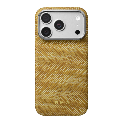 Apple iPhone 18 Pro Max Kılıf M-safe Şarj Özellikli Aramid Karbon Fiber Pitaka Wind Over Wheat Serisi Kapak - 2