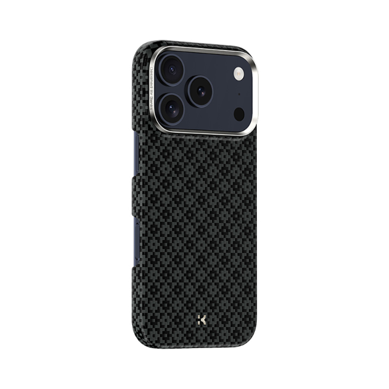 Apple iPhone 18 Pro Max Kılıf M-Safe Şarj Özellikli Benks ArmorAir ArmorGrid Serisi Yükseltilmiş Kamera Çerçevesi C1 Kevlar Karbon Kapak - 6