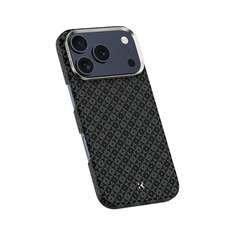 Apple iPhone 18 Pro Max Kılıf M-Safe Şarj Özellikli Benks ArmorAir ArmorGrid Serisi Yükseltilmiş Kamera Çerçevesi C1 Kevlar Karbon Kapak - 4