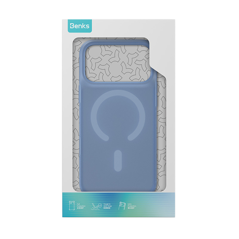 Apple iPhone 18 Pro Max Kılıf M-Safe Şarj Özellikli Benks C-Magnet Lucid ArmorPro Kapak - 6