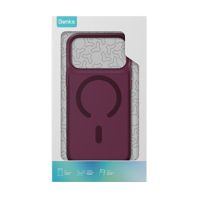 Apple iPhone 18 Pro Max Kılıf M-Safe Şarj Özellikli Benks C-Magnet Lucid ArmorPro Kapak - 4