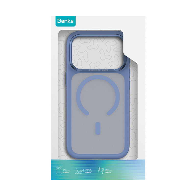 Apple iPhone 18 Pro Max Kılıf M-Safe Şarj Özellikli Benks Mist C-Magnet Yeni Seri Kapak - 13