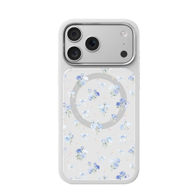 Apple iPhone 18 Pro Max Kılıf M-safe Şarj Özellikli Çiçek Tasarımlı Mutural Flower Serisi Kapak - 7