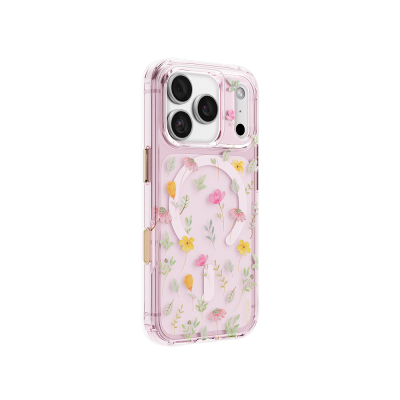 Apple iPhone 18 Pro Max Kılıf M-safe Şarj Özellikli Çiçekli Tasarım Coehl Evie Serisi Kapak - 2